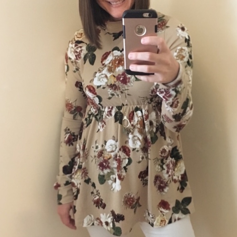 Floral Peplum Top